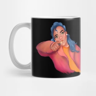 The girl with blue hair Mug